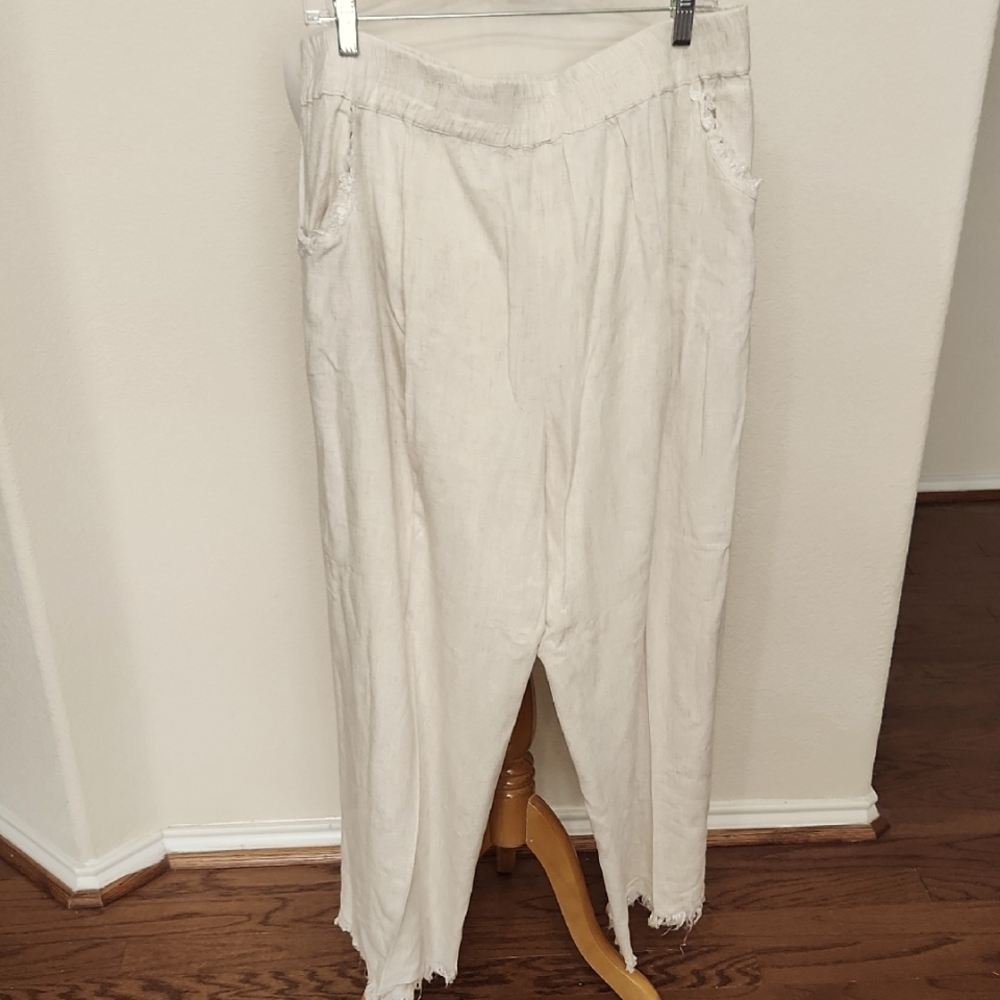 Umgee Linen Blend Pants 2XL